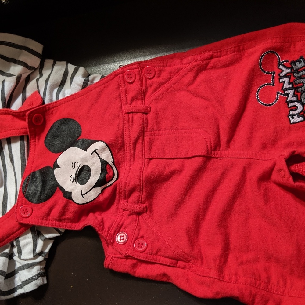 Mickey overalls set sz 18 month